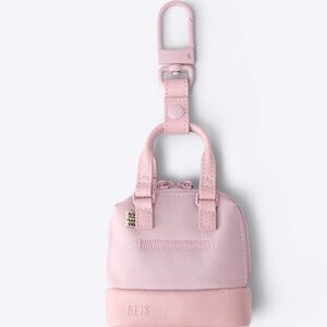BEIS The Micro Weekender Charm 
in Atlas Pink. NWT!